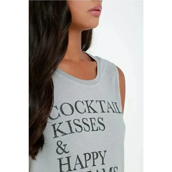 Chaser Cocktail Kisses Happy Dreams Tank Top - Picture 3 of 9